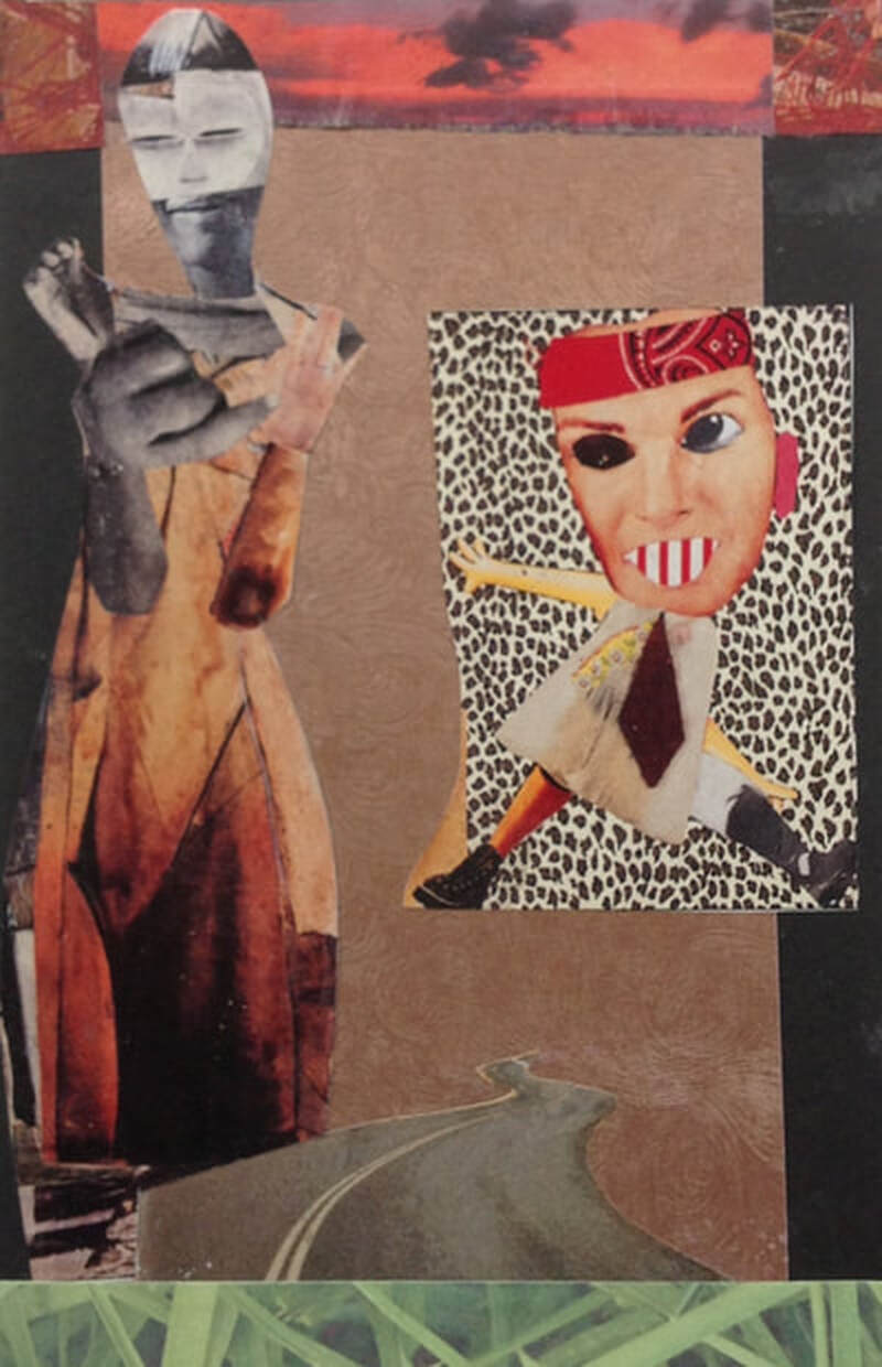 Pathways
Collage on matboard 
6